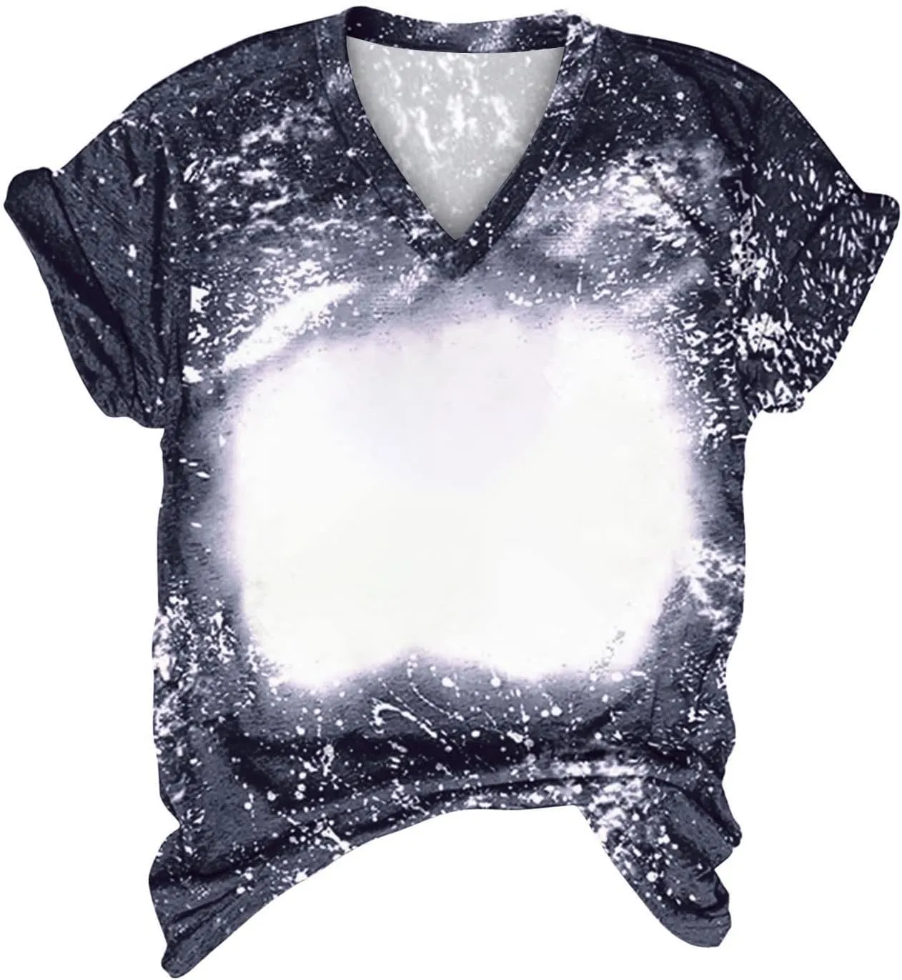Ceboyel Womens Bleached Sublimation Blank Shirts Short Sleeve Graphic Tees Tops Casual Blouses Funny Summer Outfits Clothes