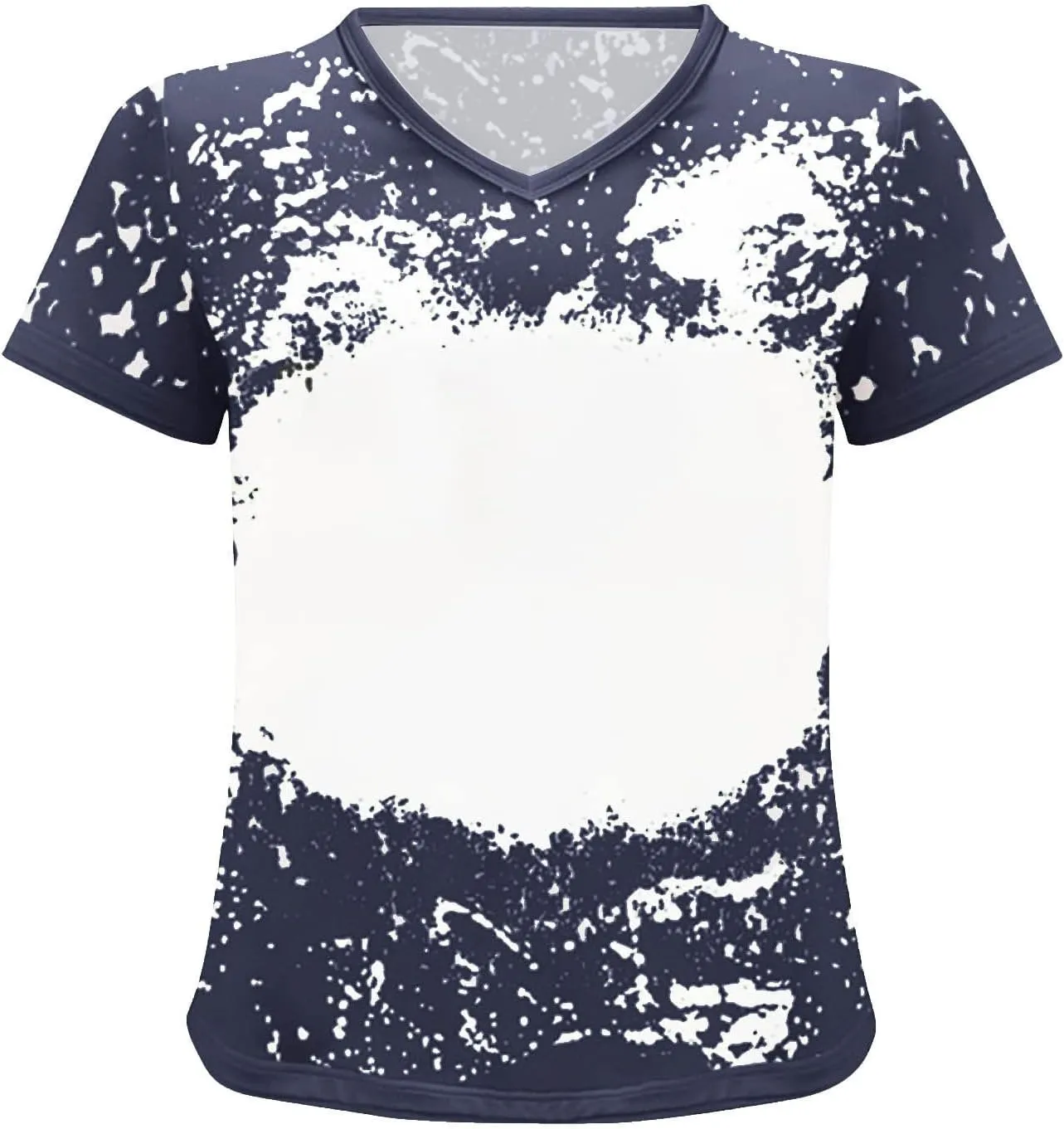 Ceboyel Womens Bleached Sublimation Blank Shirts Short Sleeve Graphic Tees Tops Casual Blouses Funny Summer Outfits Clothes