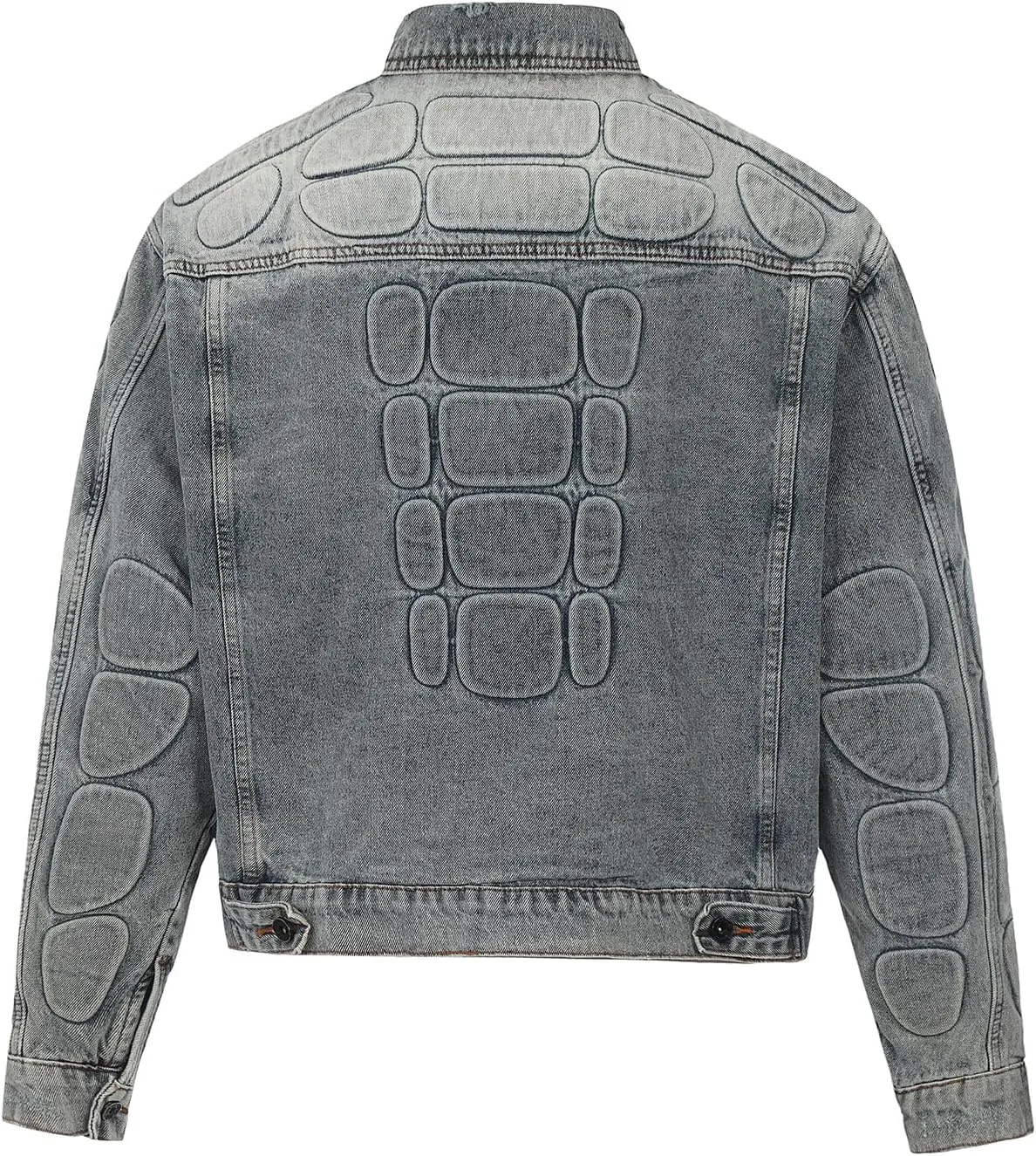Chainsaw Man Men's Classic Trucker Denim Jacket Oversized Vintage Denim Jacket Long Sleeve Boyfriend Coat