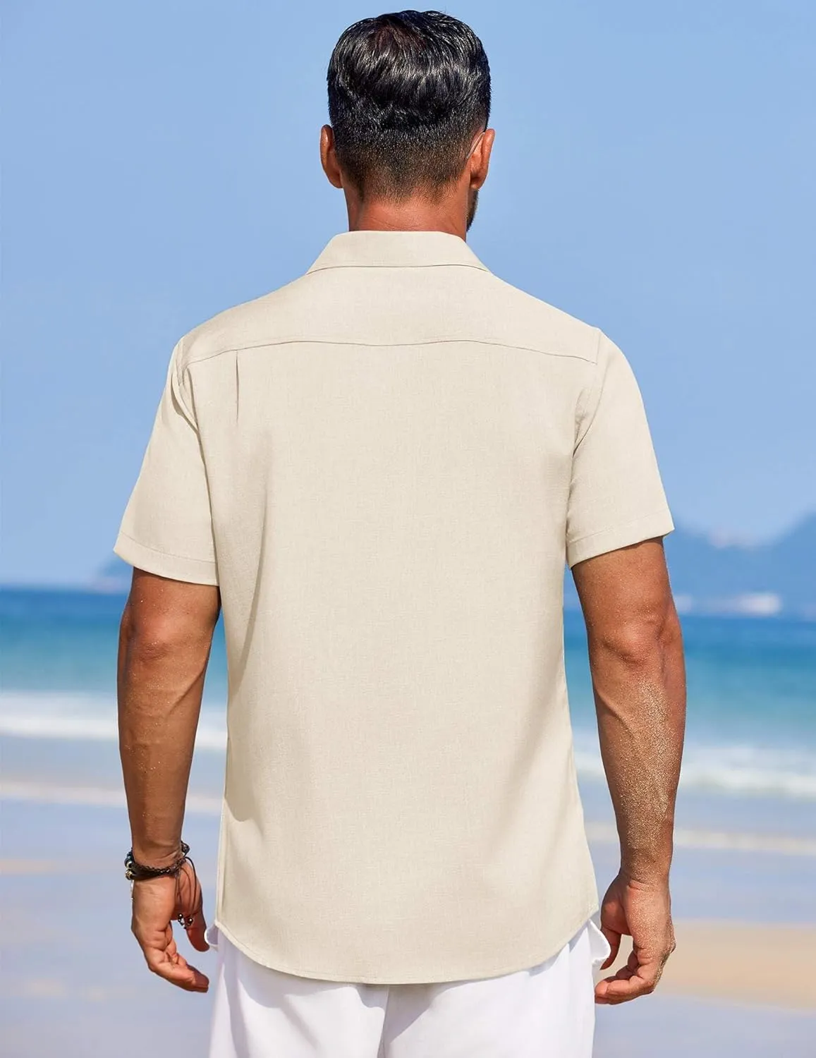 COOFANDY Men's Summer Beach Vacation Shirt Casual Button Down Short Sleeve Shirt Hawaiian Tropical Resort Wear