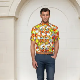 Graphic Printed Relaxed Fit Casual Shirt