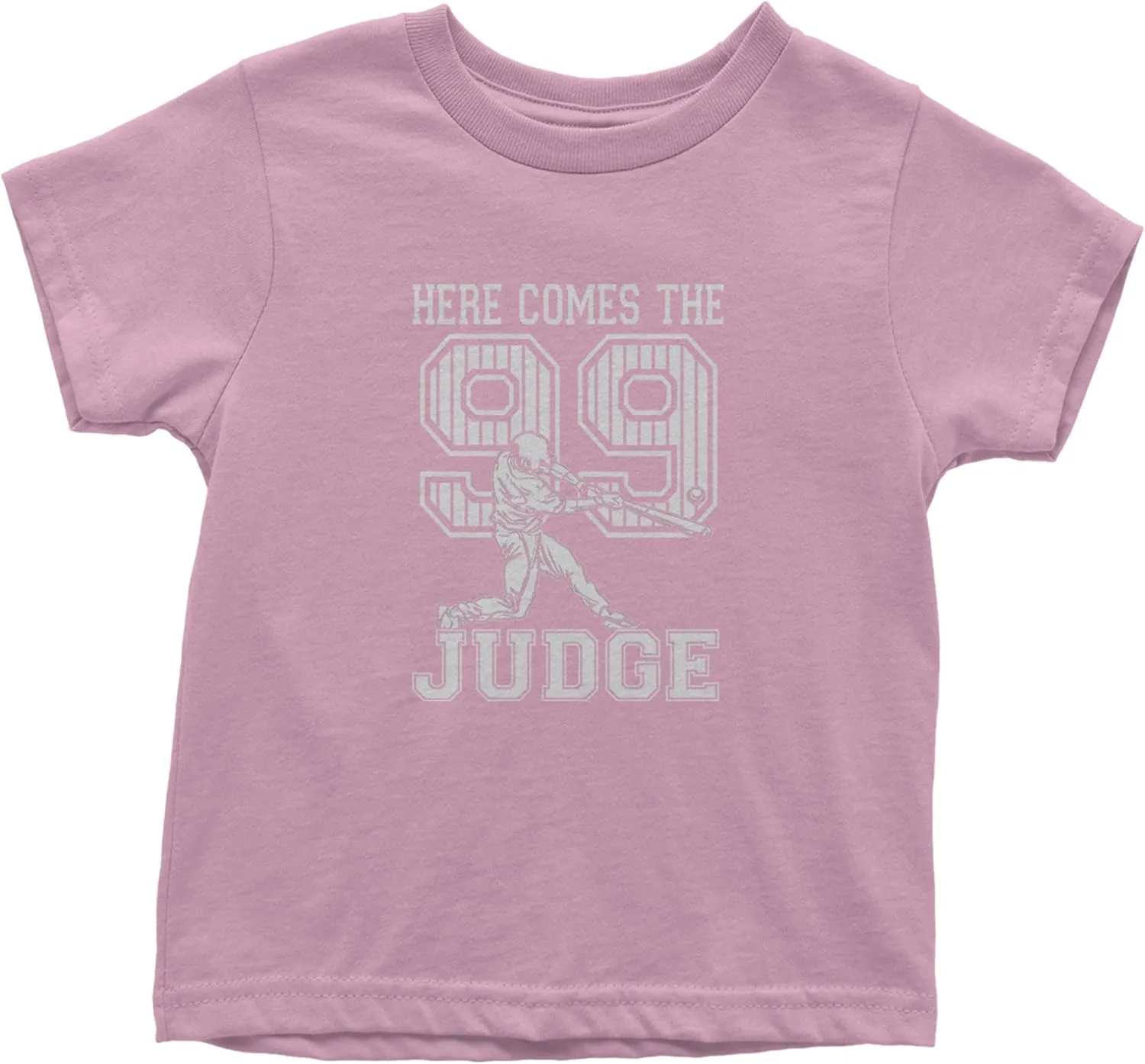 Here Comes The Judge 99 NY Baseball Toddler T-Shirt, Soft Cotton