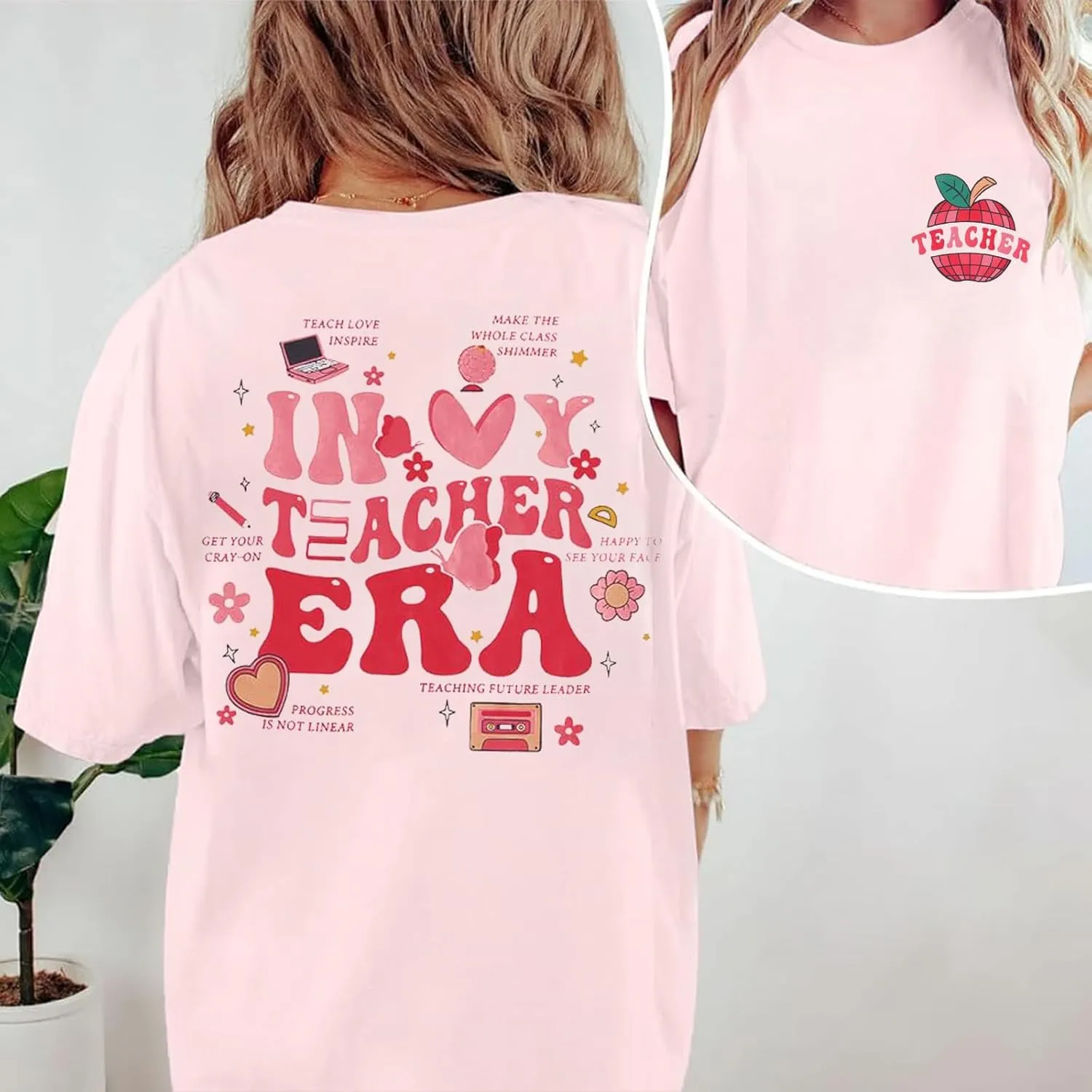 in My Teacher Era Shirt Women Teacher Shirts Teaching Tees Tops Teacher Appreciation Tee Shirt
