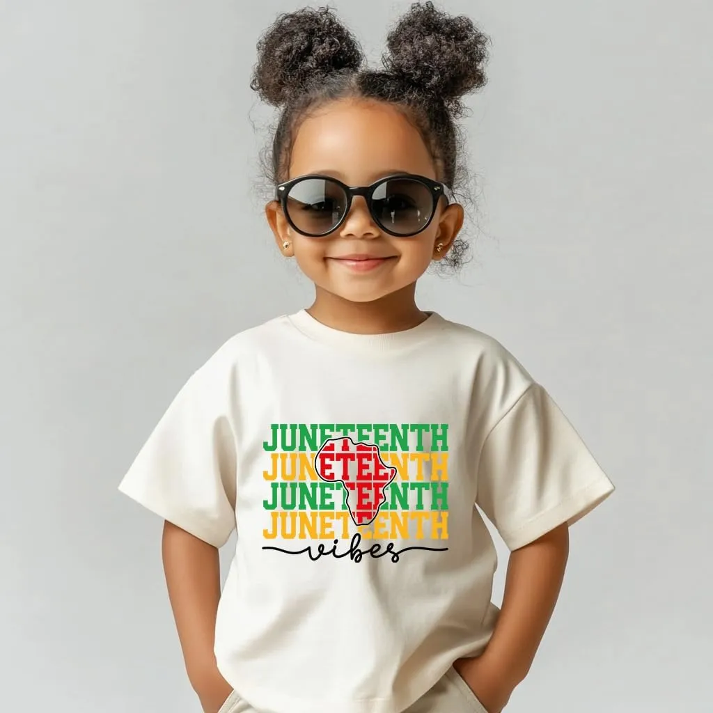 Juneteenth Shirts Kids  Toddler Juneteenth Shirt, Short-Sleeve T-Shirt for Toddler Boys & Girls, Ages 2-8