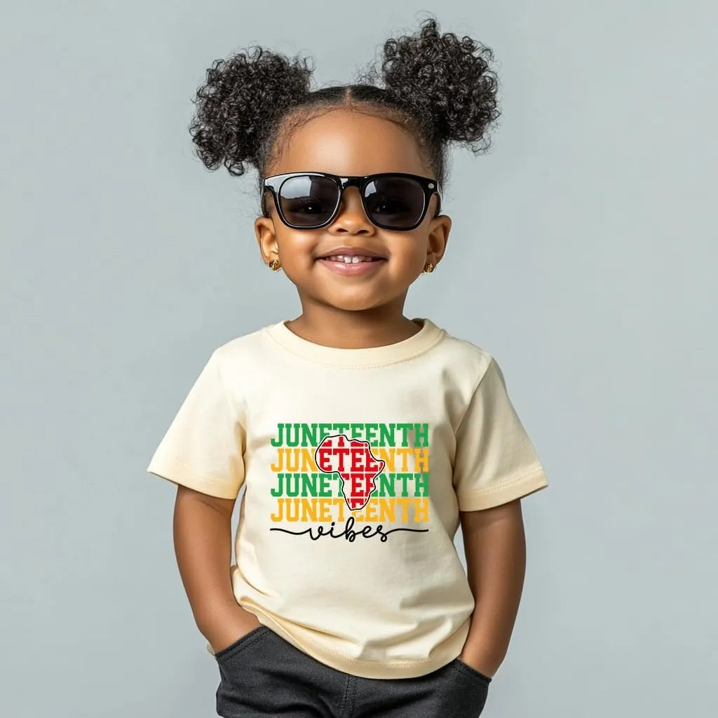 Juneteenth Shirts Kids  Toddler Juneteenth Shirt, Short-Sleeve T-Shirt for Toddler Boys & Girls, Ages 2-8