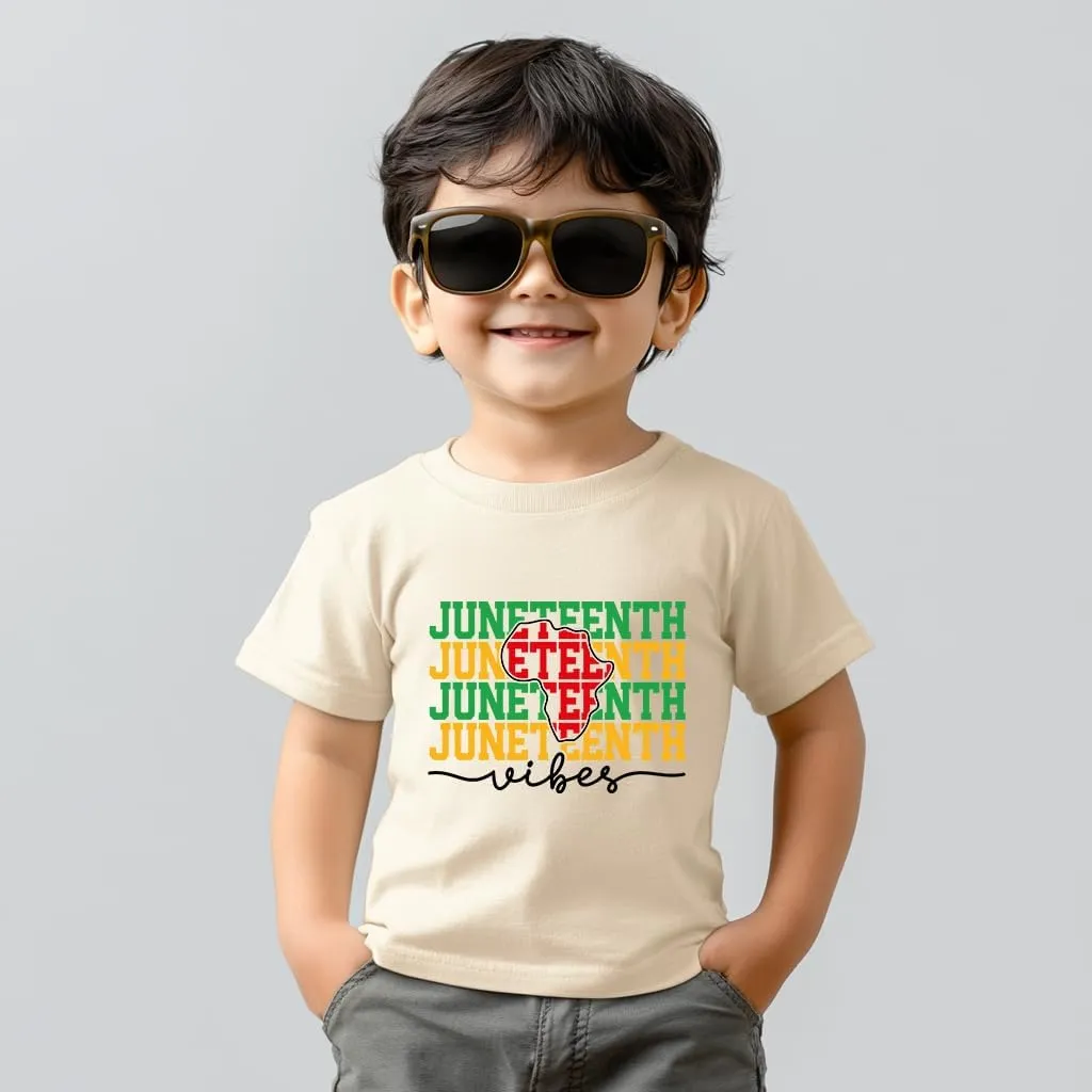 Juneteenth Shirts Kids  Toddler Juneteenth Shirt, Short-Sleeve T-Shirt for Toddler Boys & Girls, Ages 2-8