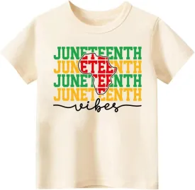 Juneteenth Shirts Kids  Toddler Juneteenth Shirt, Short-Sleeve T-Shirt for Toddler Boys & Girls, Ages 2-8
