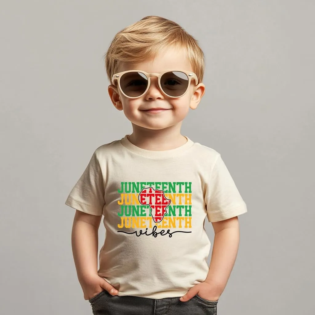 Juneteenth Shirts Kids  Toddler Juneteenth Shirt, Short-Sleeve T-Shirt for Toddler Boys & Girls, Ages 2-8
