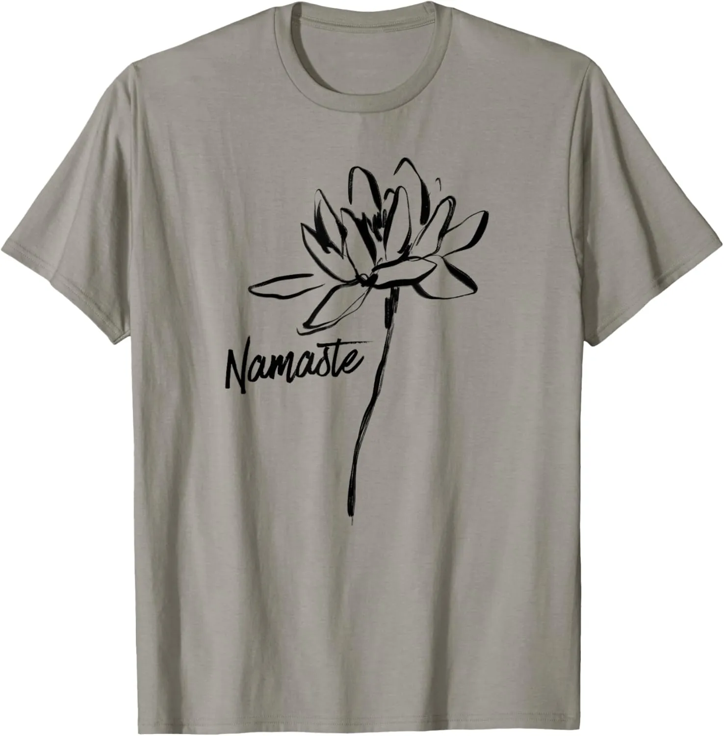 Lotus Flower Namaste Heavily Meditated Yoga Spiritual Yoga T-Shirt