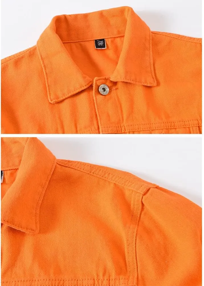 Men's Jean Fancy Color Denim Jacket