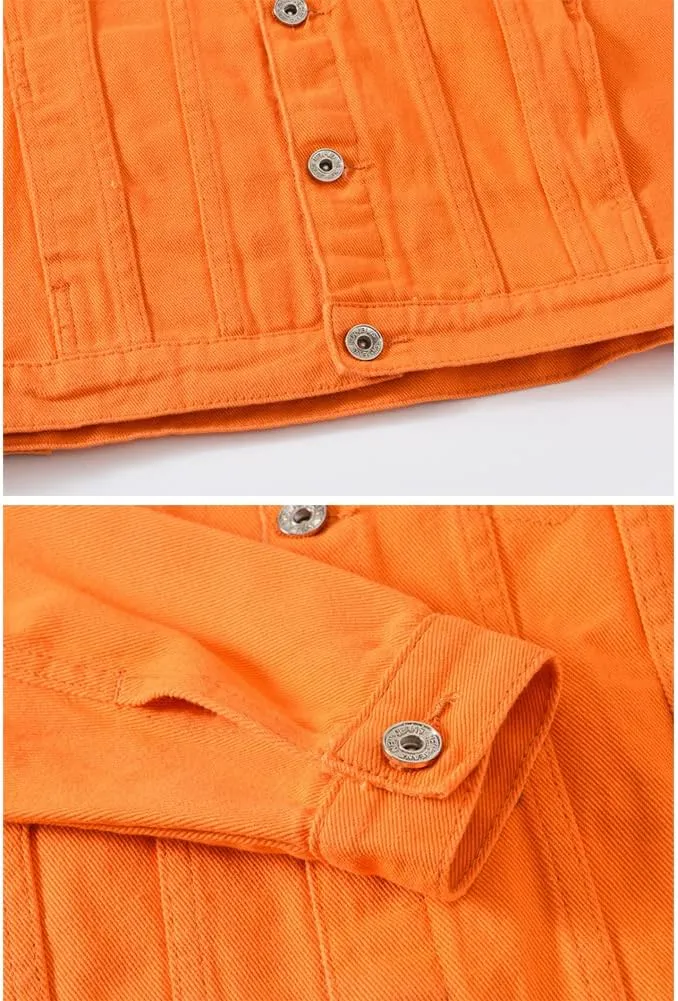 Men's Jean Fancy Color Denim Jacket