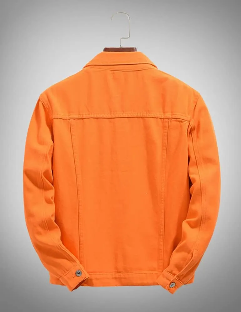 Men's Jean Fancy Color Denim Jacket