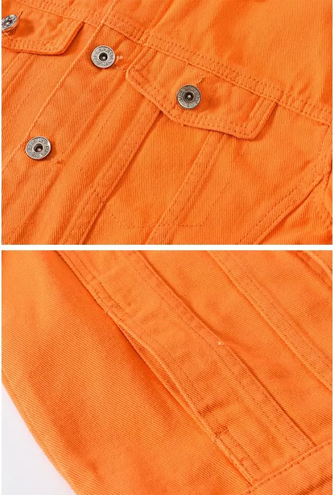 Men's Jean Fancy Color Denim Jacket
