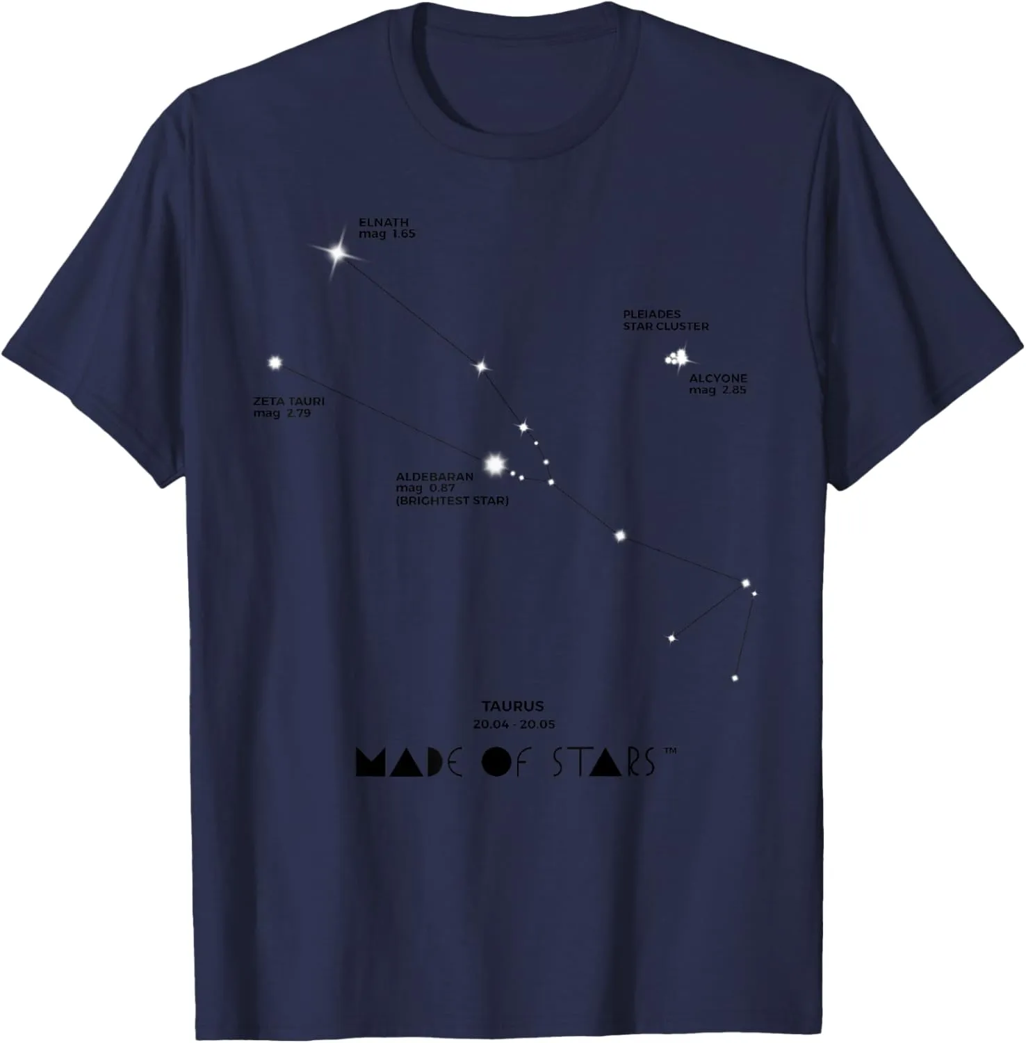 Taurus Horoscope Zodiac Sign Constellation Astrology T-Shirt