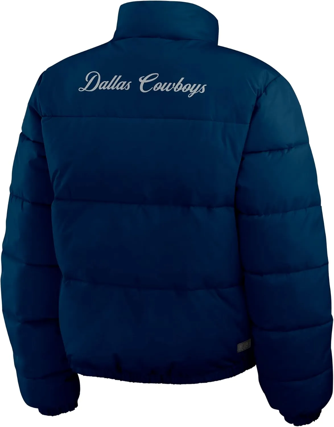 WEAR by Erin Andrews Women's NFL Reversible Cropped Full-Zip Puffer Jacket