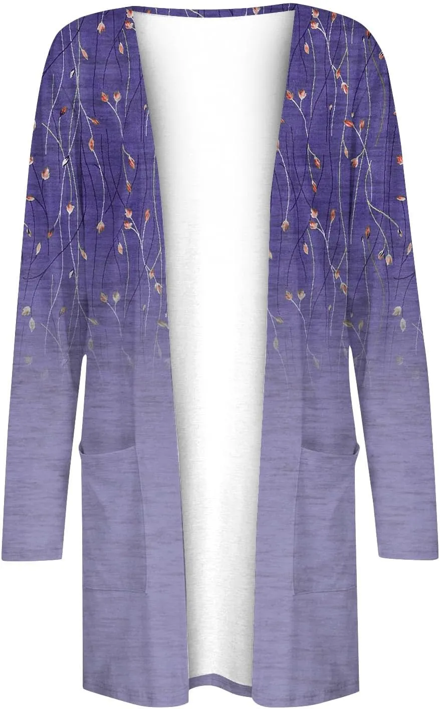 Womens Cardigans Fall 2024, Fashion with Pockets Open Front Casual Sweaters Jacket Cozy Soft Going Out Clothes
